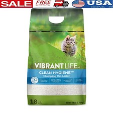 Clean Hygiene Clumping Cat Litter Low Dust Odor Control Allergy Friendly 18lb US 1.39 per pound