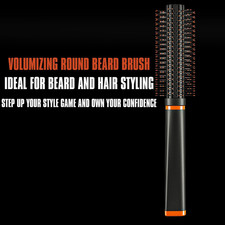 Round Beard Brush, Superior Grooming Tool for Styling Hair or Beard for Men, ...