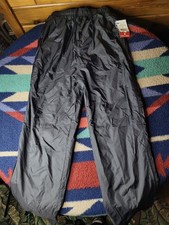 Vintage Holloway Track Pants Size Small Black Nylon Mesh Lined NWT 90s