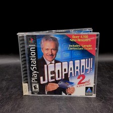 Jeopardy 2nd Edition Sony PlayStation 1 PS1 Black Label CIB Tested and Working