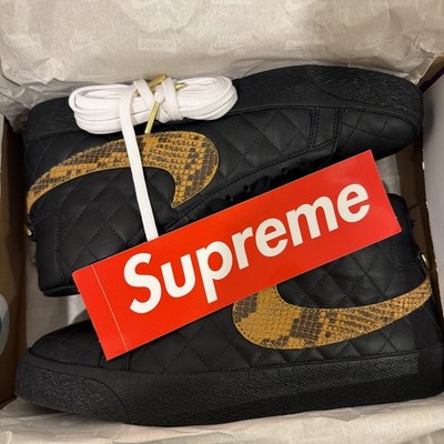 Supreme Nike SB Zoom Blazer Mid QS Black DV5078 001 Size 11 