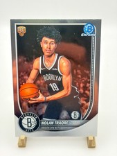 2025-26 Bowman Basketball CHROME BCV-19 Nolan Traore, Brooklyn Nets RC