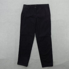 Talbots Pants Womens 6 Navy Blue Relaxed Chino Straight Leg Stretch Twill