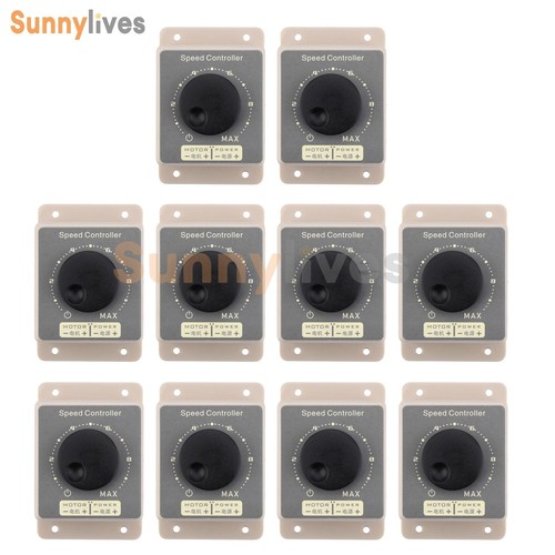 1-10PC 10-60V 20A Pulse Width Modulator PWM DC Motor Speed Controller Waterproof - Picture 2 of 18
