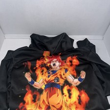 Dragon ball Super Hooded Sweatshirt Featuring Goku On Back And Front Medium