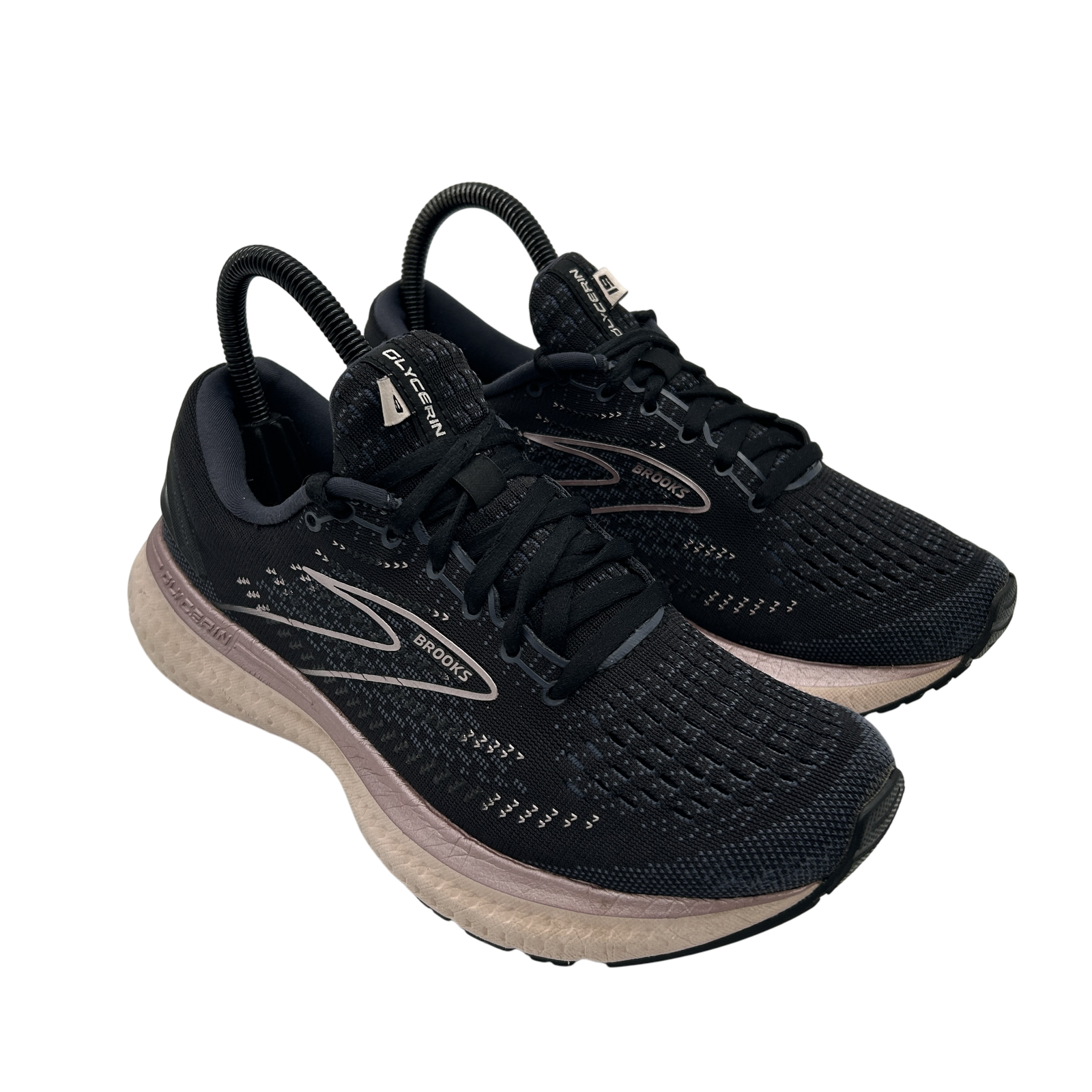 SAOLA Scarpe da corsa Brooks Glycerin 19 da donna taglia 8 nere ammortizzate da strada