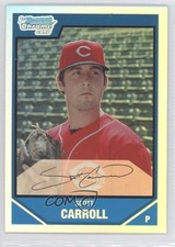 2007 Bowman Draft Chrome Draft Picks Refractor Scott Carroll #BDPP31 9ub