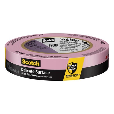 (5 Pack) Scotch Delicate Surface Painter s Tape (2080) 0.94 in x 60 yds (Purple)
