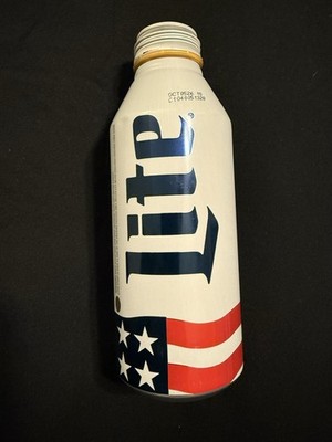 2026 Miller Lite 250 Years America Limited Edition 16 Oz Aluminum Bottle Empty