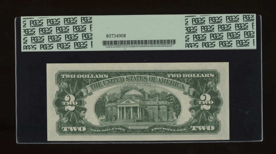 DBR 1963 $2 Legal Fr. 1513 PCGS 64 PPQ Serial A02623377A - Image 2 of 2