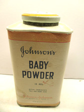 Johnson's Baby Powder Tin Johnson  Johnson Home Office Cabin Vintage Hospital