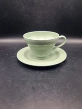Vintage Wedgewood "Celadon" Cup and Saucer/Plate BB46