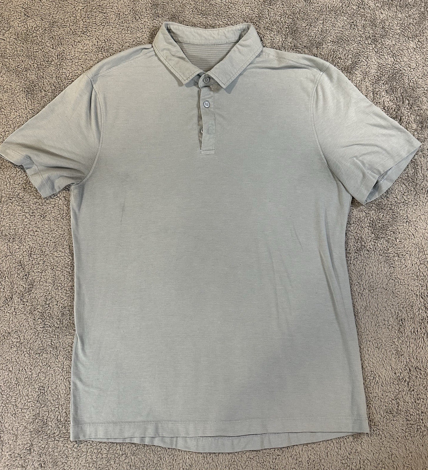 Lululemon Evolution Size Medium Light Blue Polo S… - image 2
