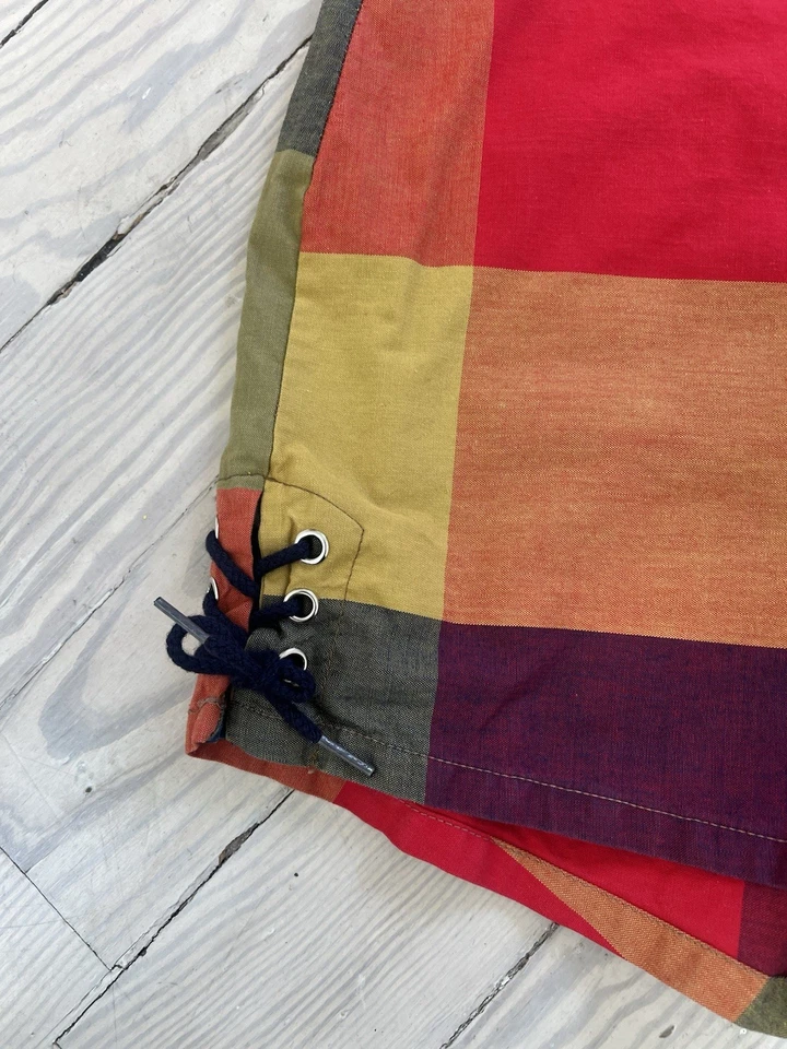 Винтажные шорты Rainbow Madras 1970-е / размер средний - Изображение 2 из 4