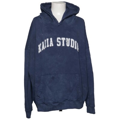 Kaiia, Kapuzenpullover, Größe: 46, Blau, Baumwolle, Print, Damen #cks