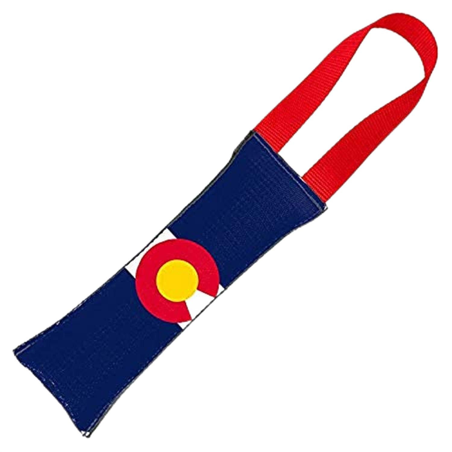 Dog Tug Toy Colorado Flag Centered Multicolor, 15