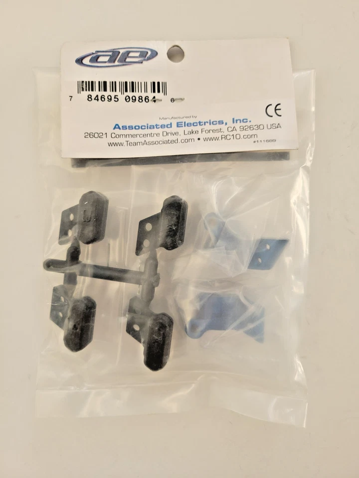 9864 Team Associated B44 Ft Aluminum Hubs 0 degree Fits RC10B4/.1 RC10T4/.1 SC10 - Image 2 of 4