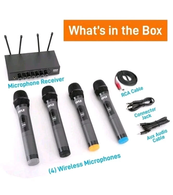 Pyle Wireless Bluetooth Portable Battery Operated 4-Mic Set (No Power Supply) - Image 2 of 4