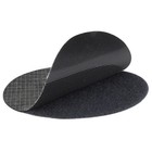 Klettpunkte Ø80 mm selbstklebend Haken Flausch schwarz