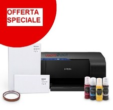 KIT STAMPANTE EPSON ECOTANK A4 INCHIOSTRO SUBLIMATICO CARTA SUBLIMATICA NASTRO