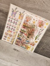 Vintage Ephemera Floral Flower Pck Junk Journal Kit Scrapbook Decoupage NEW 45