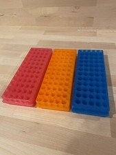 Microcentrifuge Tube Racks. 60 Positions. Reversible. 1.5 /2.0 Microliter. Qty 3