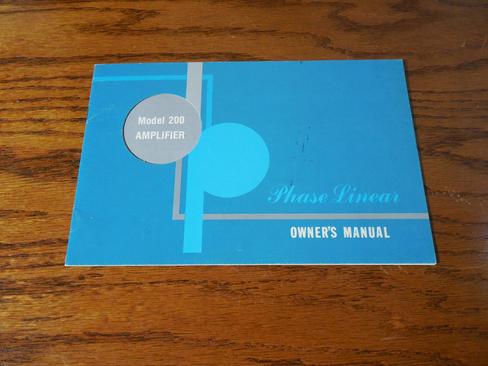 Phase Linear Model 200 Owners Manual