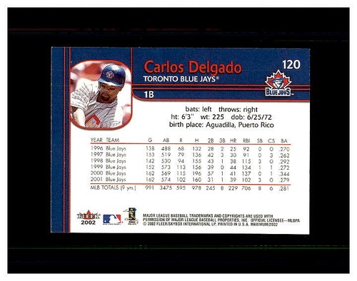 CARLOS DELGADO YOU PICK HUGE FAN COLLECTION .99 UNLIMITED SHIPPING HIGH GRADE - Picture 473 of 501