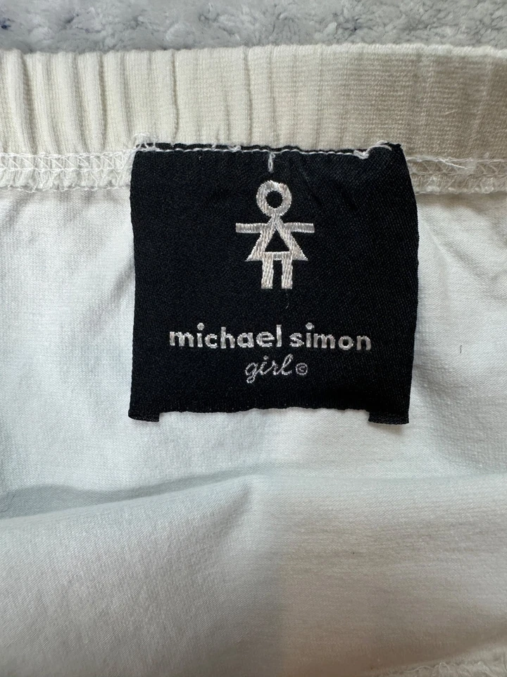 迈克尔·西蒙女孩白色刺绣万圣节裙幽灵蜘蛛设计儿童 — 第 4/4 张图片