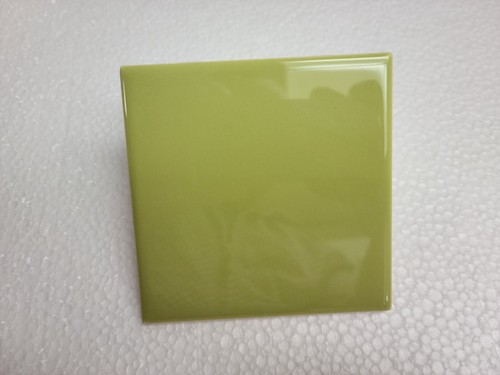 Soffitto doccia piastrelle ceramica verde lime 4,25 in metropolitana metà secolo moderno - Foto 8 di 13