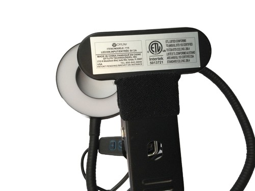 OttLite - Dimmable LED Ring Light with Clip - ClearSun Technology -Y15 - Picture 3 of 4