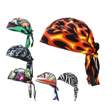 Sports Biker Skull Cap Motorcycle Bandana Head Wrap Du Doo Do Rag Men Womens Hat