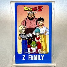 Goku Family Menko Card Dragon Ball Z Super Saiyan Vintage Jump TCG Japan D296