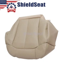 Replacement For 99-02 Chevrolet Tahoe Driver Bottom Leather Seat Cover Light Tan