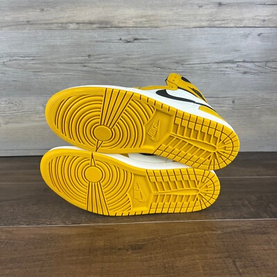 Air Jordan 1 Retro High OG Yellow Ochre Mens Size 9.5 Black DZ5485