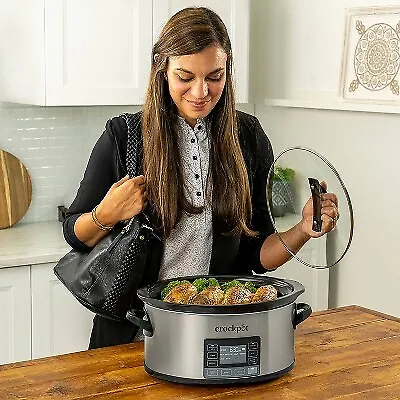 Crock-pot 6 Quart Slow Cooker with MyTime Technology