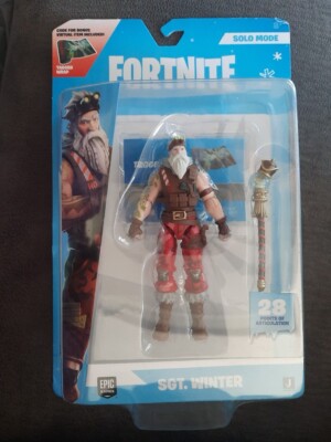 Fortnite Solo Mode #301 Winter Series 1 Sgt. Winter 4'' VIRTUAL CODE NEW RELEASE