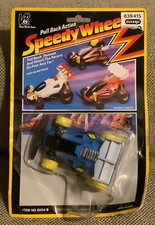 Speedy Wheels Kao Shek Toys Pull Back Action Car Blue Yellow 3 New Sealed Speedy Wheels Kao Shek Toys Pull Back Action Car Blue Yellow 3 New Sealed