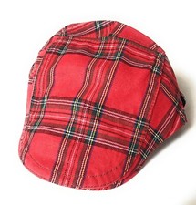 Stylish Classic Scottish Cotton Tartan Check Flat Cap - Men's Golf Country