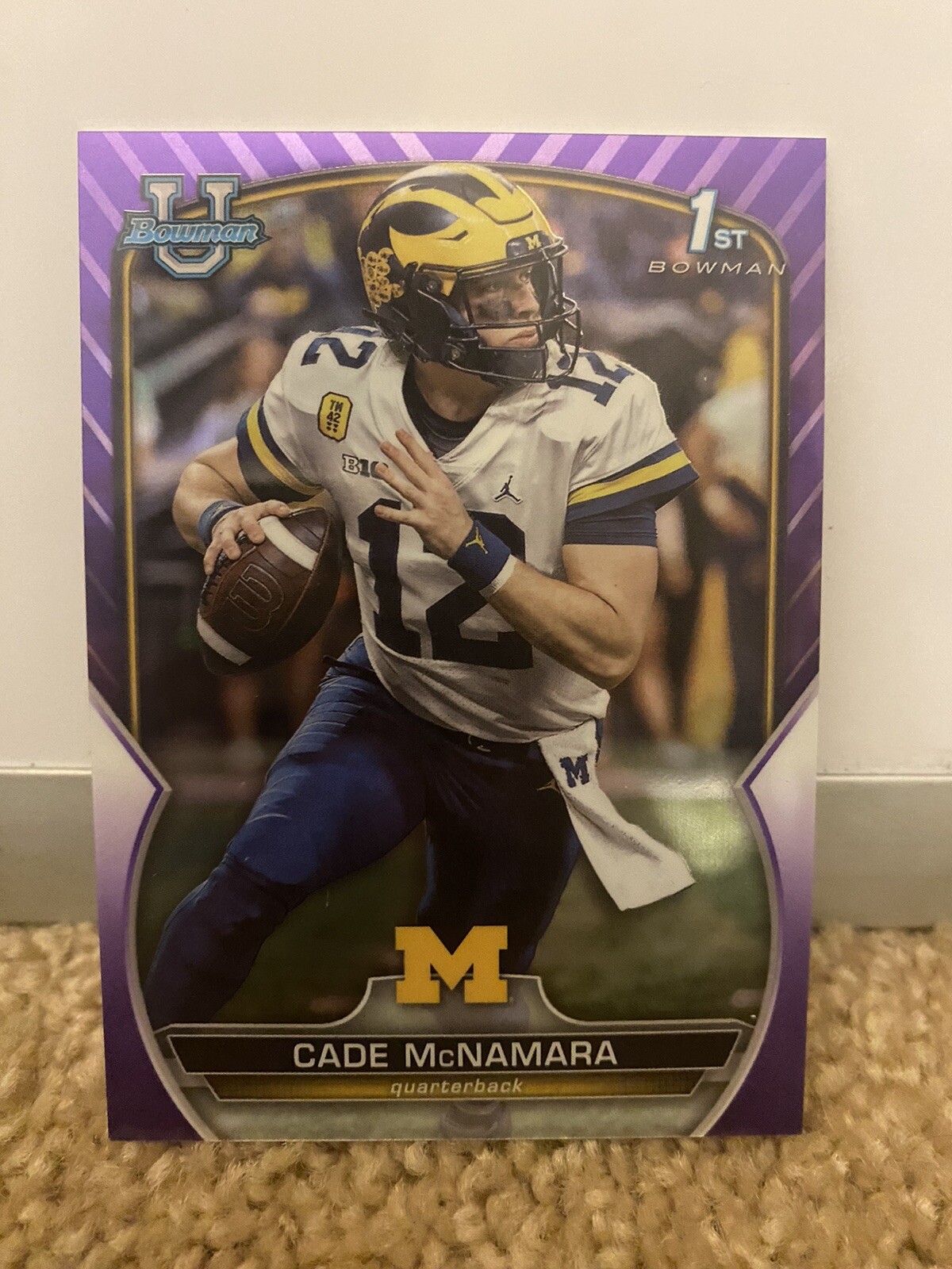 2022 Bowman University Chrome Purple Refractor /399 Cade McNamara #99