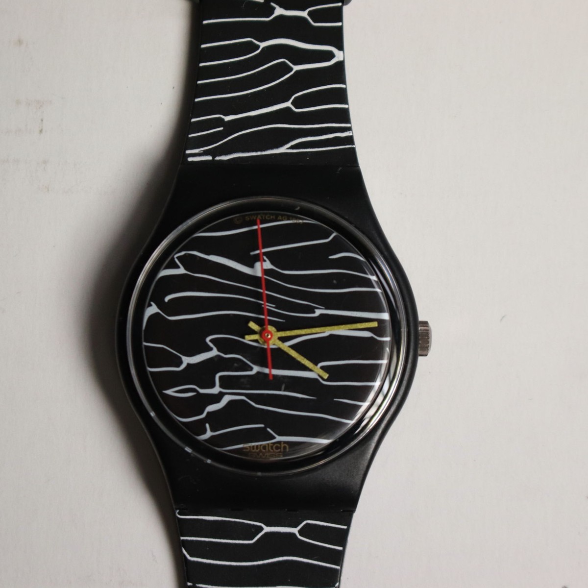 Swatch Gent GB119 Marmorata Vintage Switzerland 1987 | eBay
