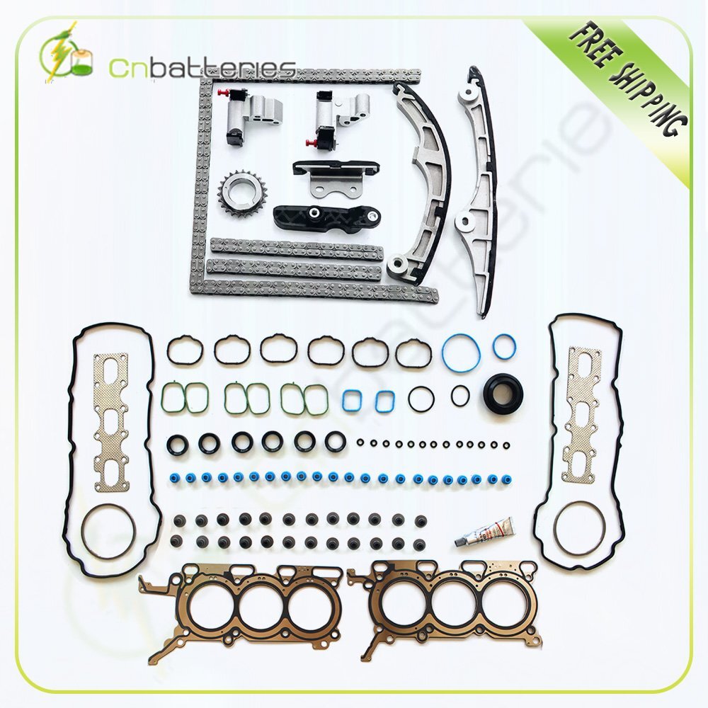 Head Gasket Set W/ Timing Chain Kit For Ford Edge Taurus Lincoln MKX
