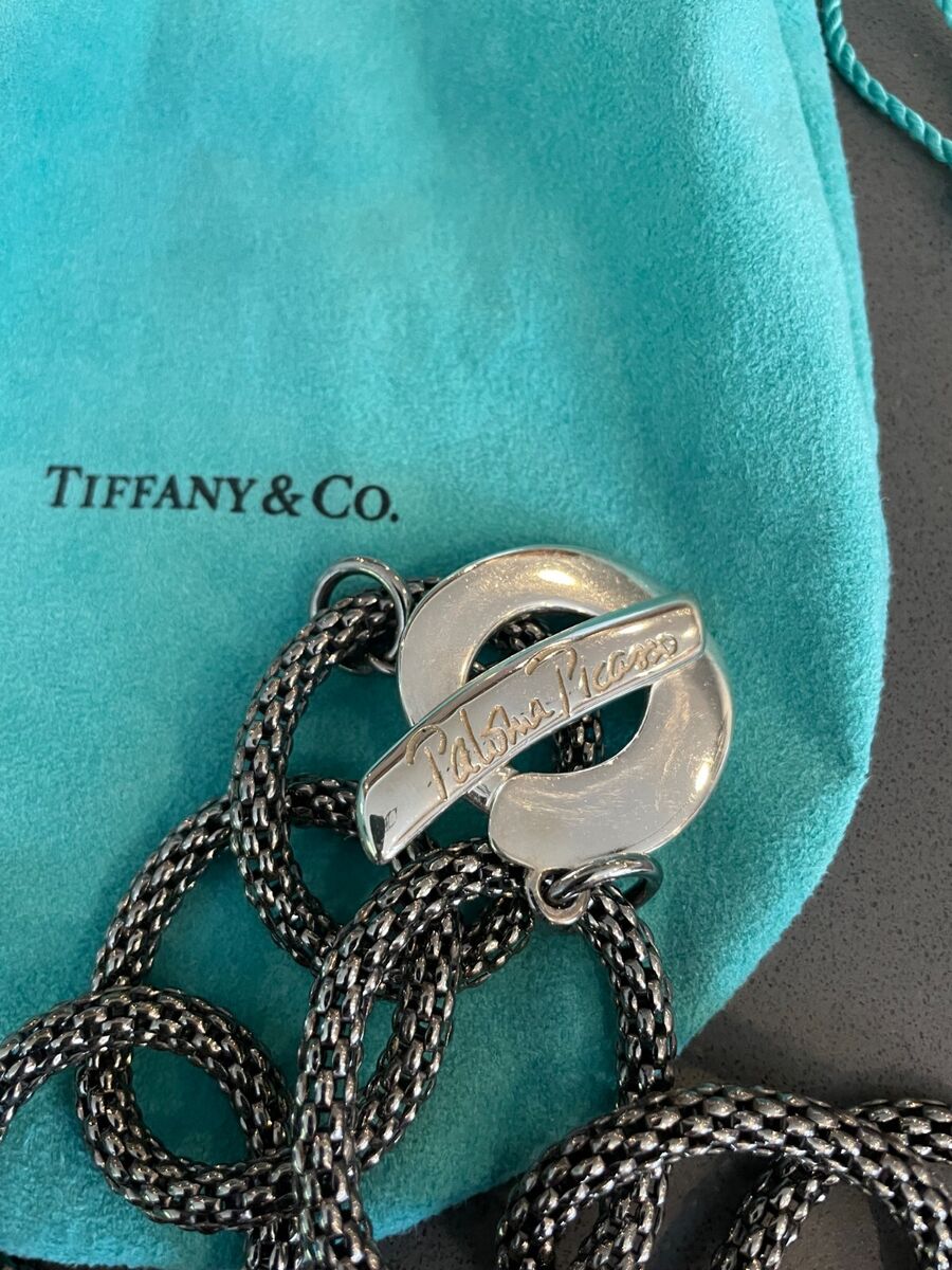 Tiffany & Co PALOMA PICASSO シルバー ネックレス【ランク:A】 Tiffany & Co Signed Paloma Picasso Sterling Silver 117 grams