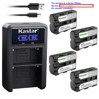 Kastar LCD Dual Charger Battery for Sony NP-FM500H Sony Alpha a77 SLT-A77 Camera