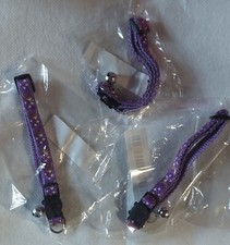 Puppy Dog Cat Collar Star  Moon Pattern With Bell Adjustable And Breakaway.