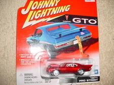 JOHNNY LIGHTNING GTO 1971 PRO STREET RED COLOR FREE USA SHIP