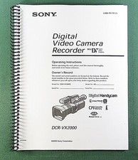 Sony DCR-VX2000 Instruction Manual: 172 Pages & Protective Covers!
