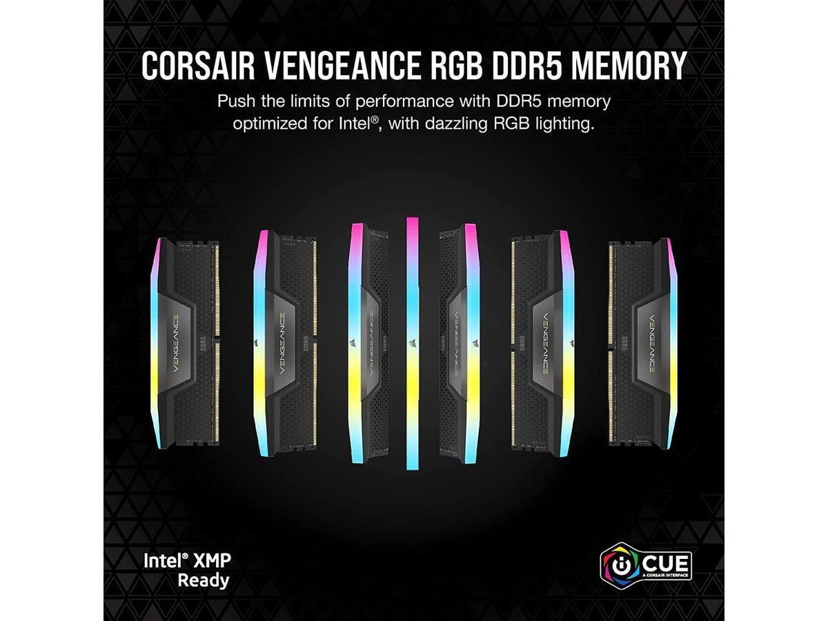 bonus　Corsair Vengeance RGB DDR5 CORSAIR VENGEANCE RGB DDR5 RAM 96GB (2x48GB) 6600MHz CL32