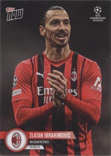 ZLATAN IBRAHIMOVIC 2022-23 Topps Chrome UEFA Purple & Gold Seismic
