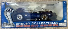 Diecast Shelby Cobra 427 S/C Blue White Stripe - Shelby Collectibles -1:18 Rare